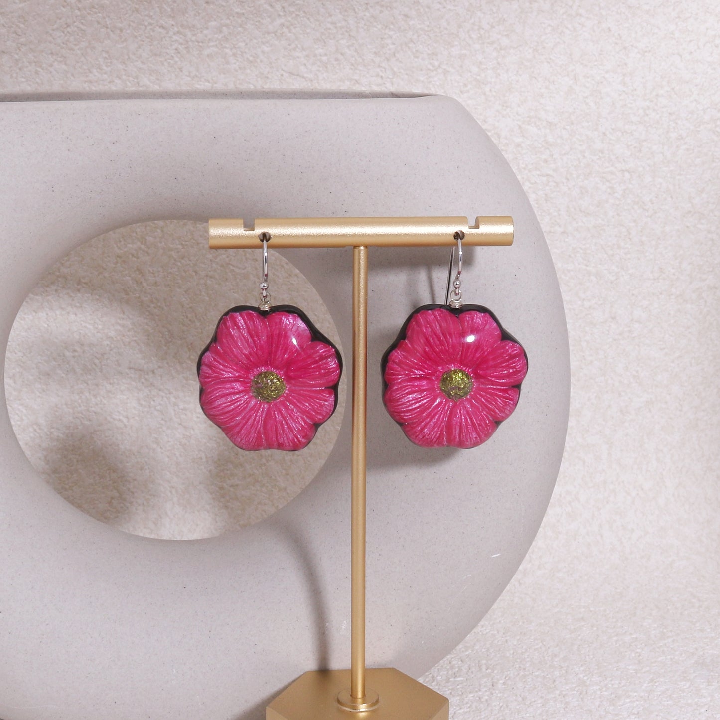 GARLAND Floral Statement Drop Earrings