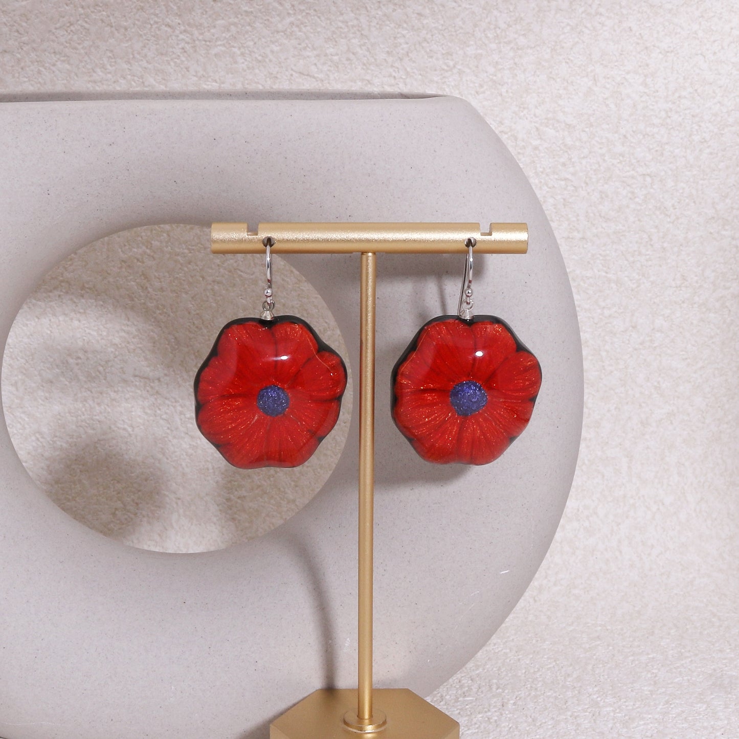 GARLAND Floral Statement Drop Earrings