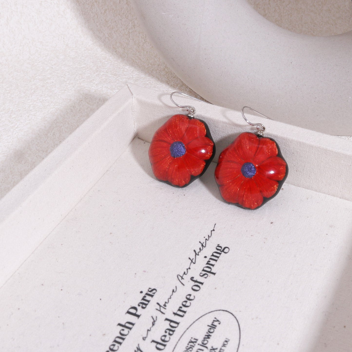 GARLAND Floral Statement Drop Earrings