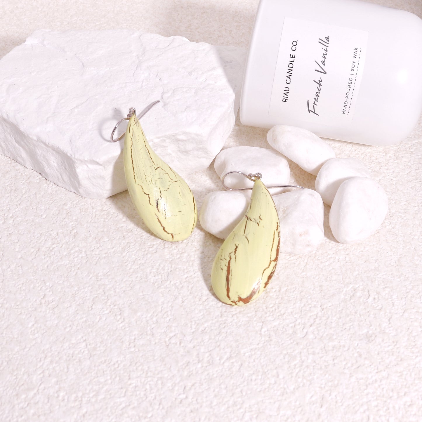 ZSISKA Banana Yellow Drop Earrings