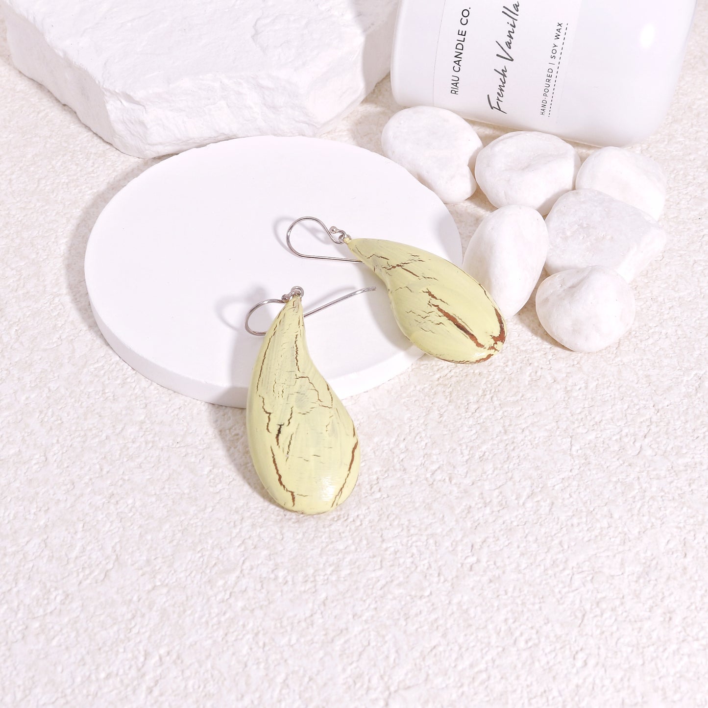 ZSISKA Banana Yellow Drop Earrings
