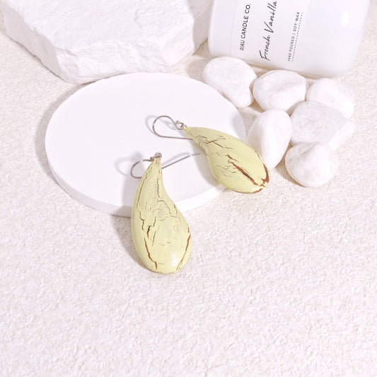 ZSISKA Banana Yellow Drop Earrings