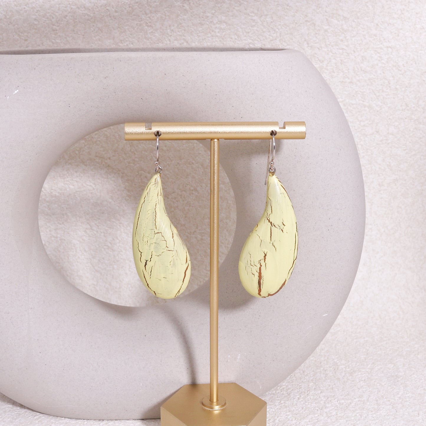 ZSISKA Banana Yellow Drop Earrings
