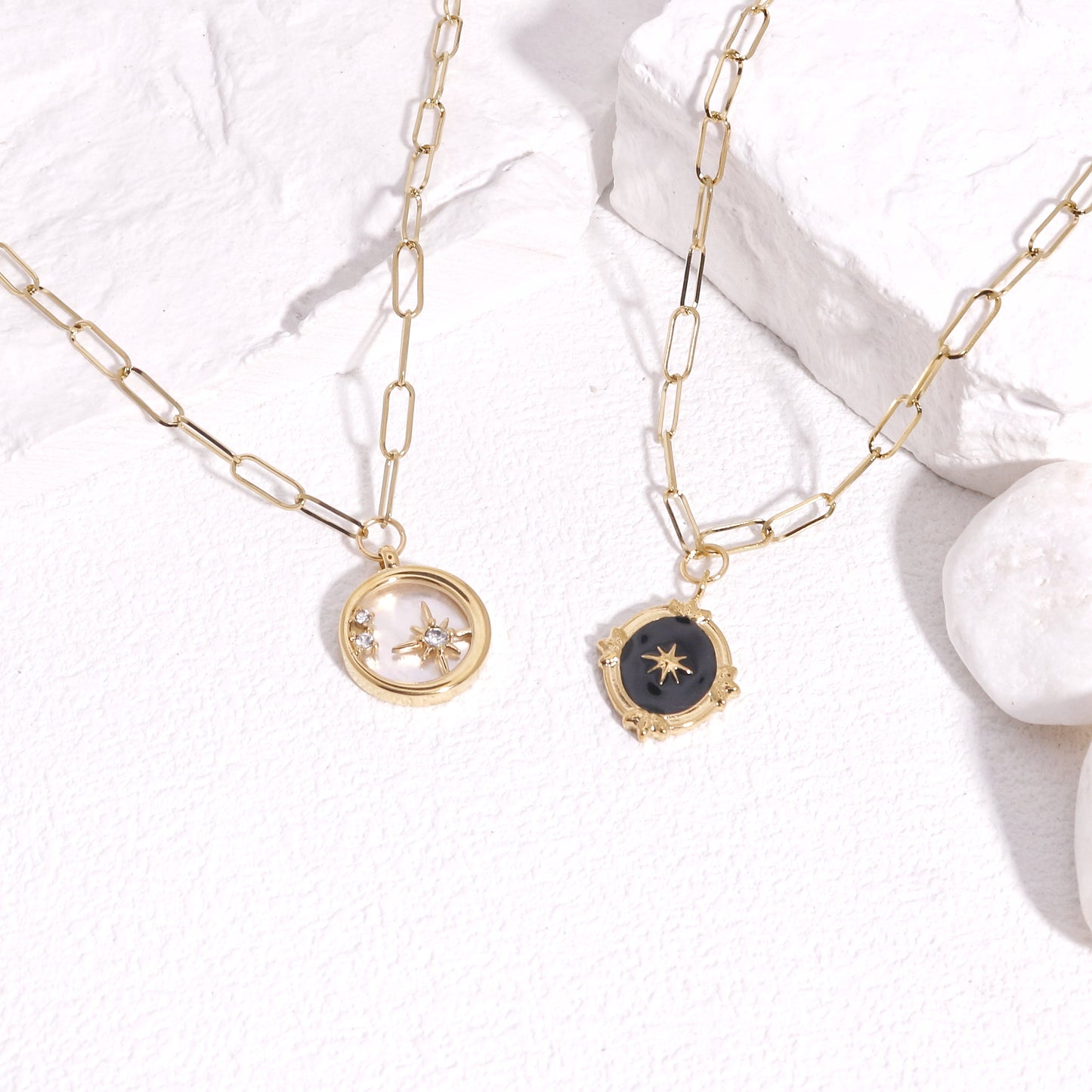 Paulina Midnight Star Necklaces