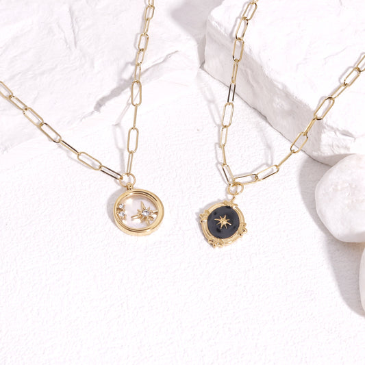 Paulina Midnight Star Necklaces