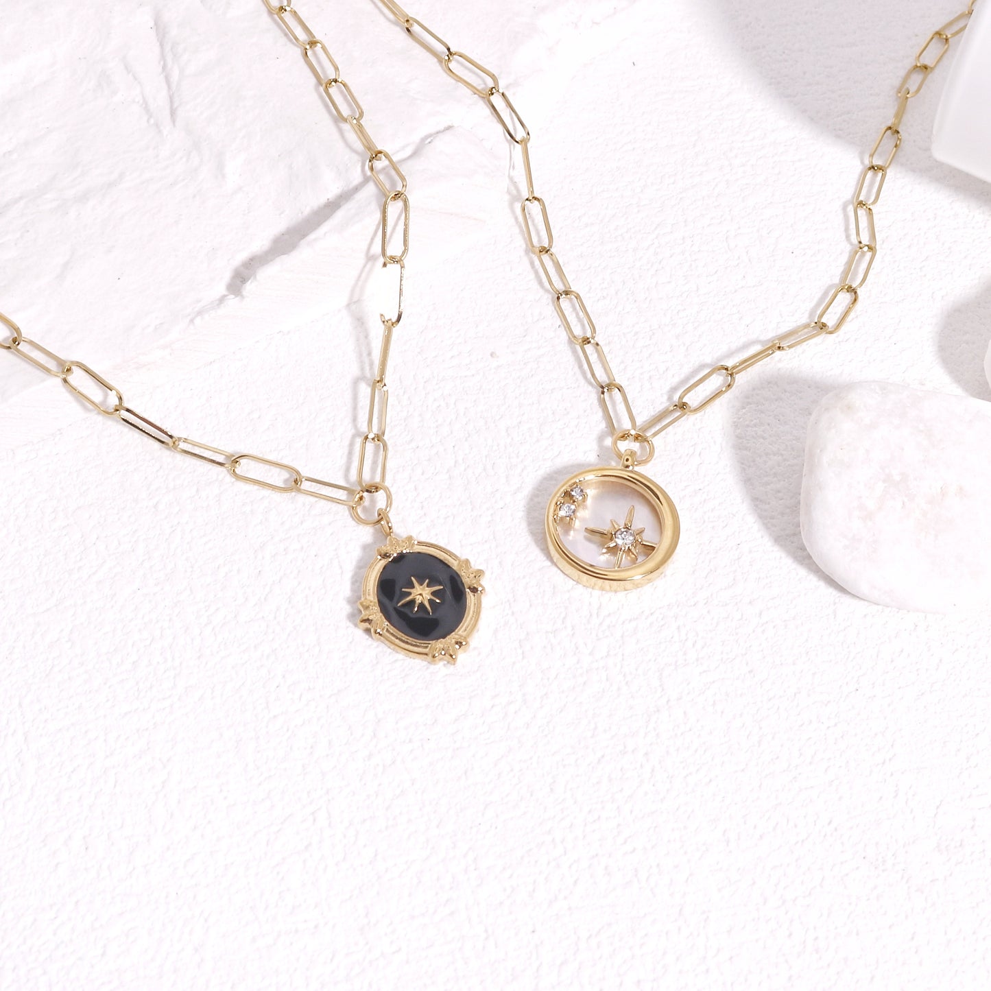Paulina Midnight Star Necklaces