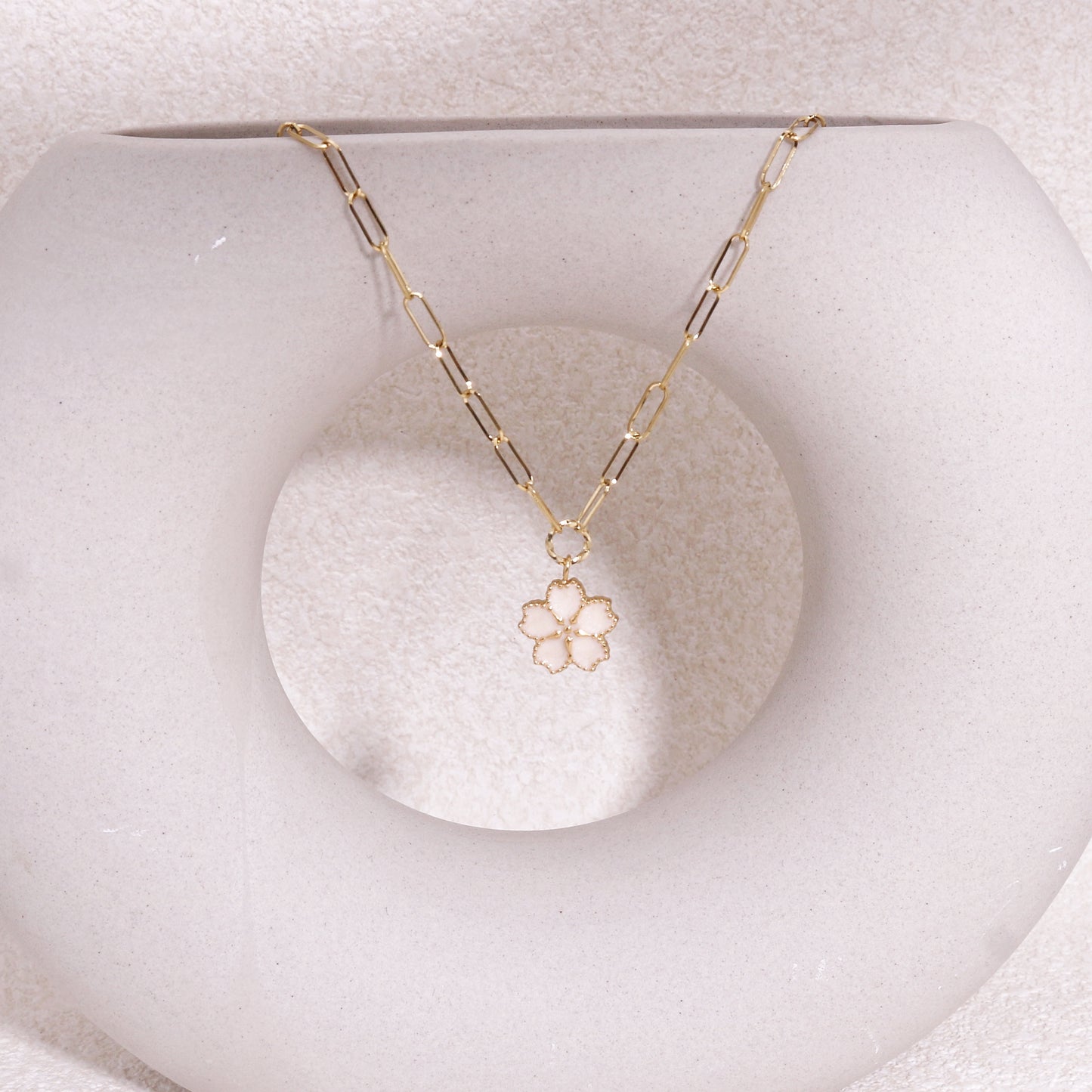 Selene Petite French Floral Necklace