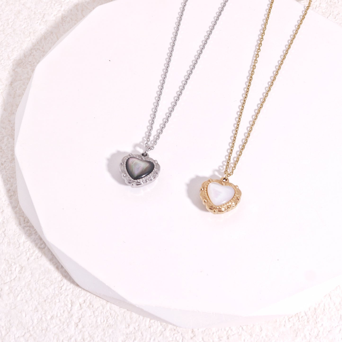 Tatum Vintage Love Heart Pendant Necklace