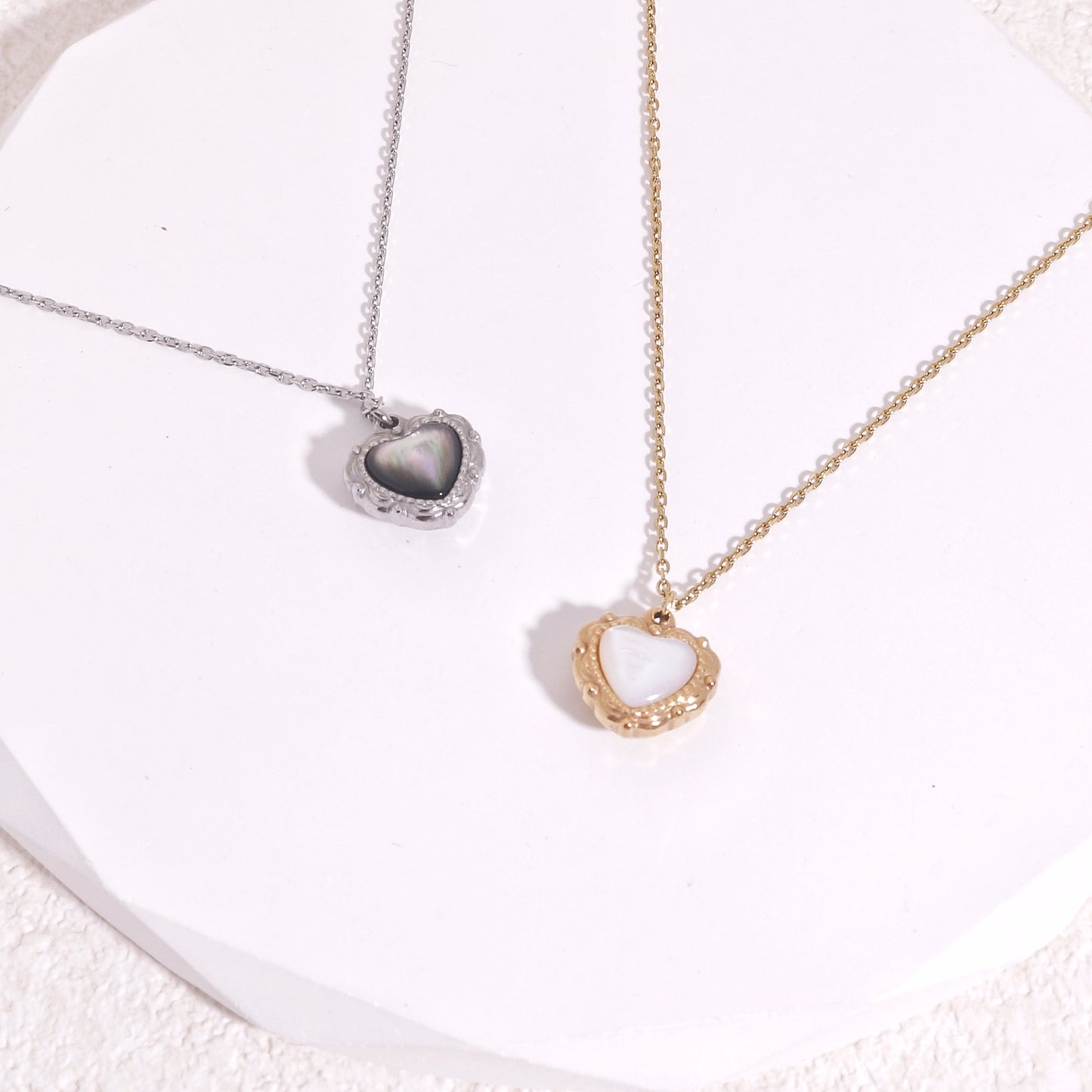Tatum Vintage Love Heart Pendant Necklace