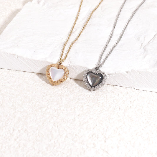 Tatum Vintage Love Heart Pendant Necklace
