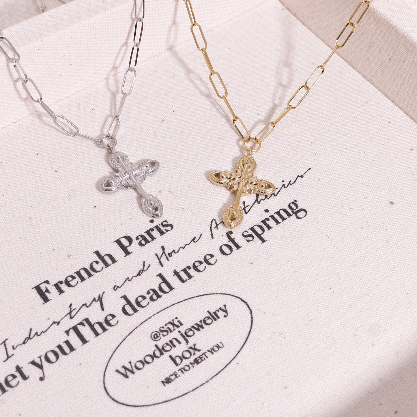 Vintage Filigree Cross Necklace