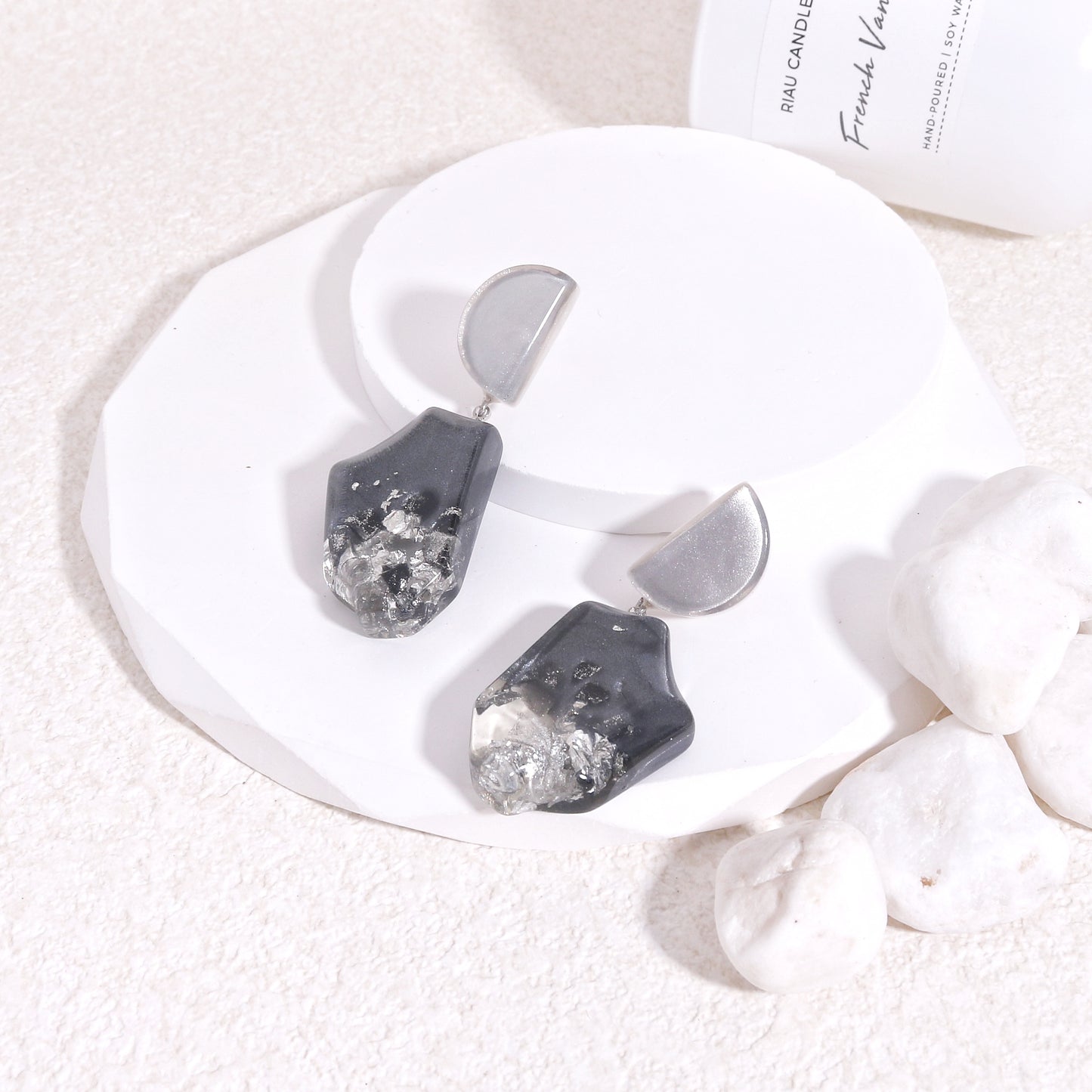 ANAIS - Mystic Black Drop Earrings