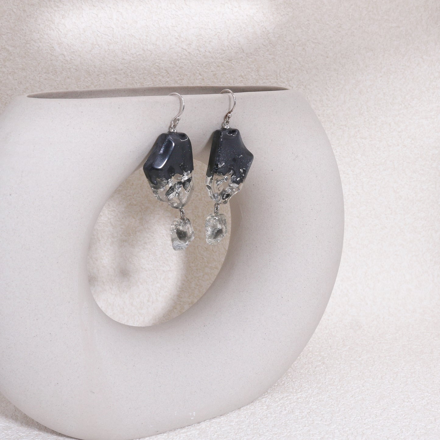 ANAIS - Mystic Black Drop Dangle Earrings