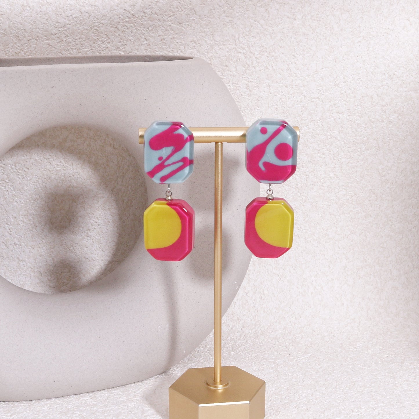 CENTURY Graffiti Statement Drop Earrings