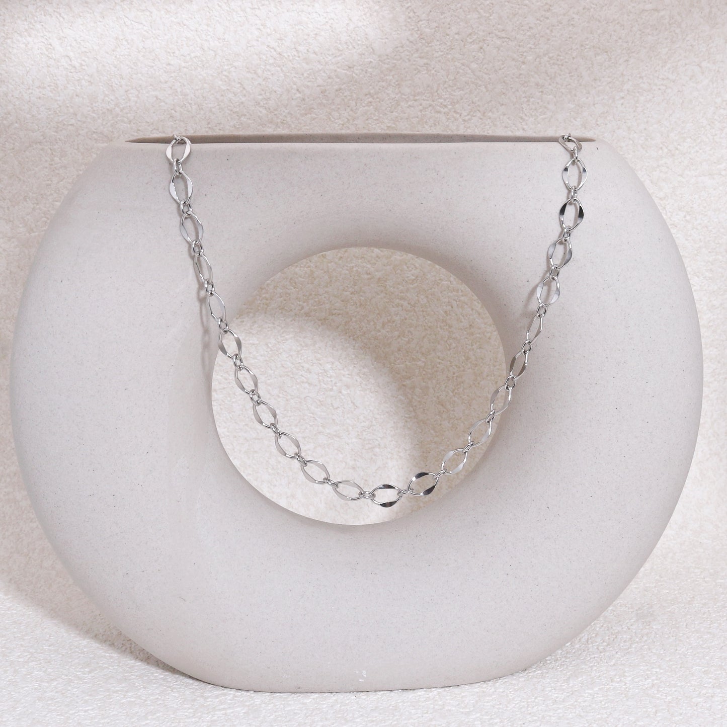 Becky Textured Link Minimalist Necklace