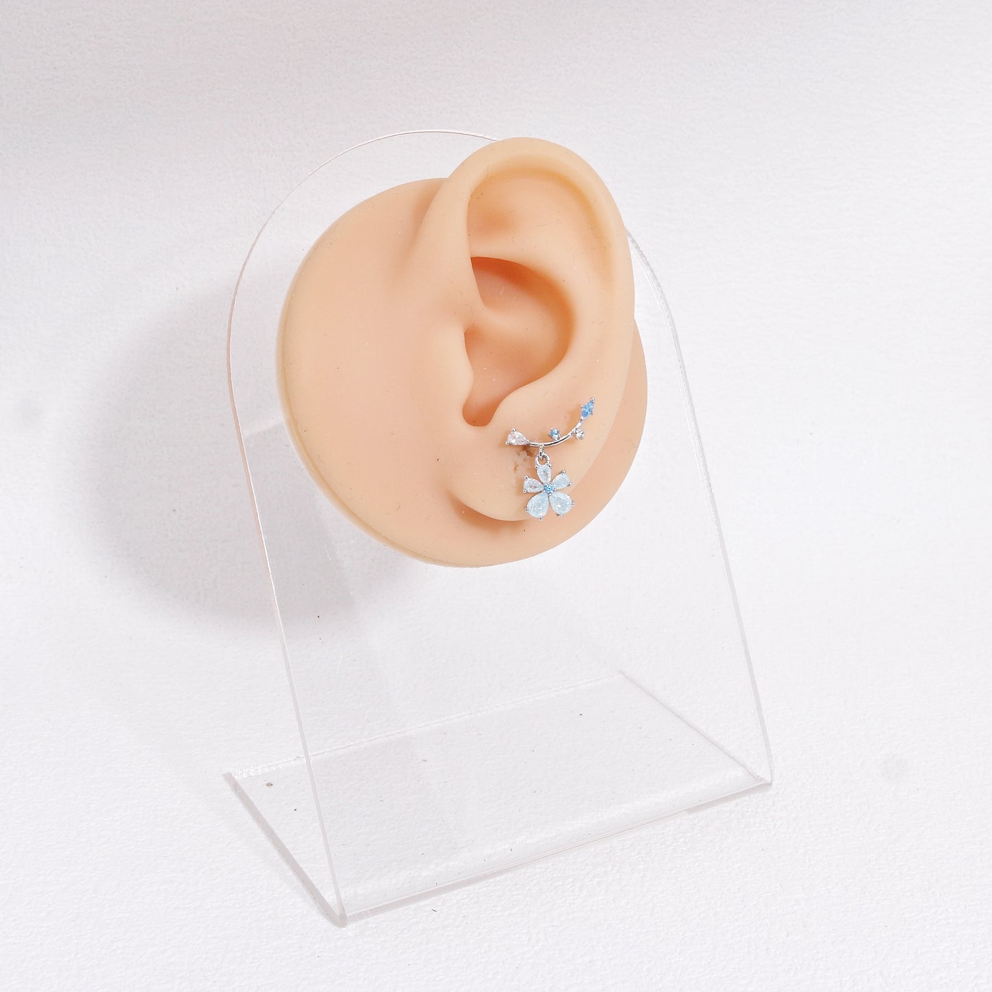 Mileena Delicate Floral Climber Earrings
