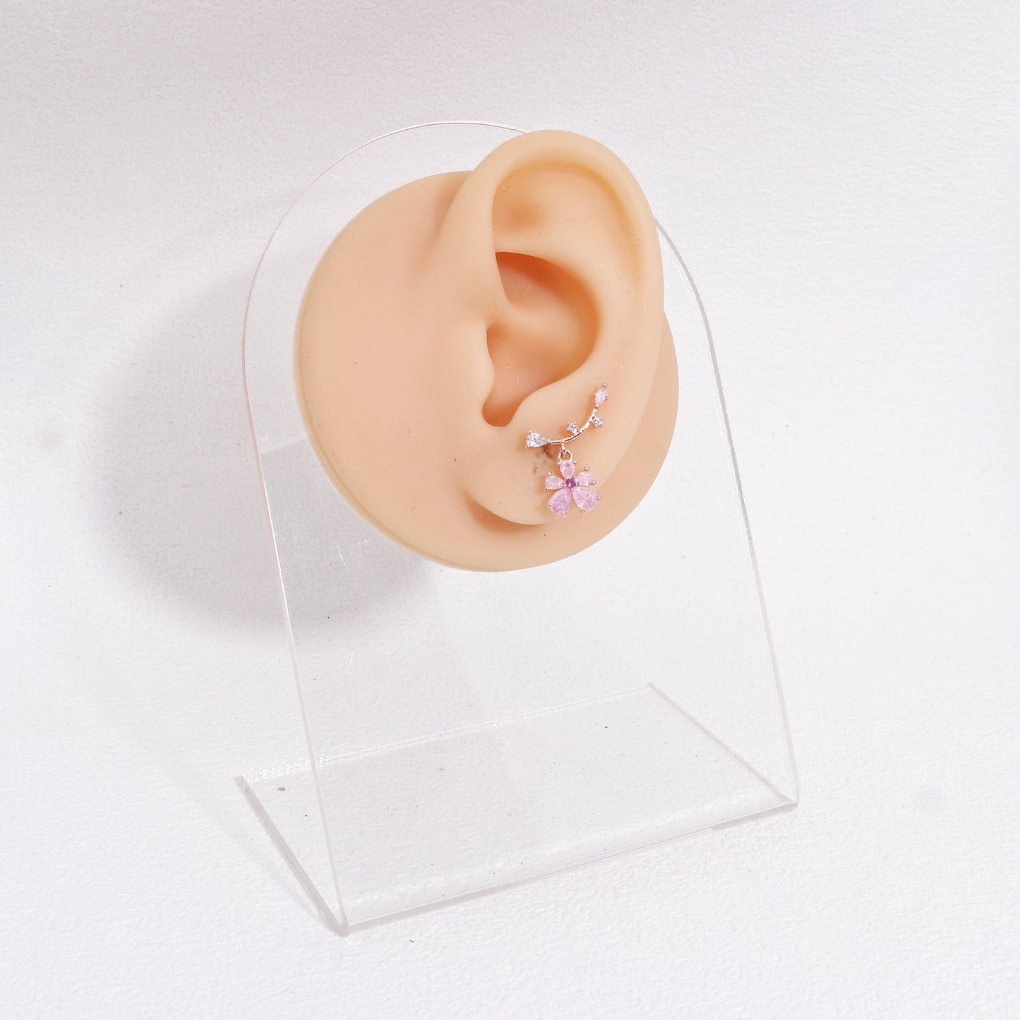 Mileena Delicate Floral Climber Earrings
