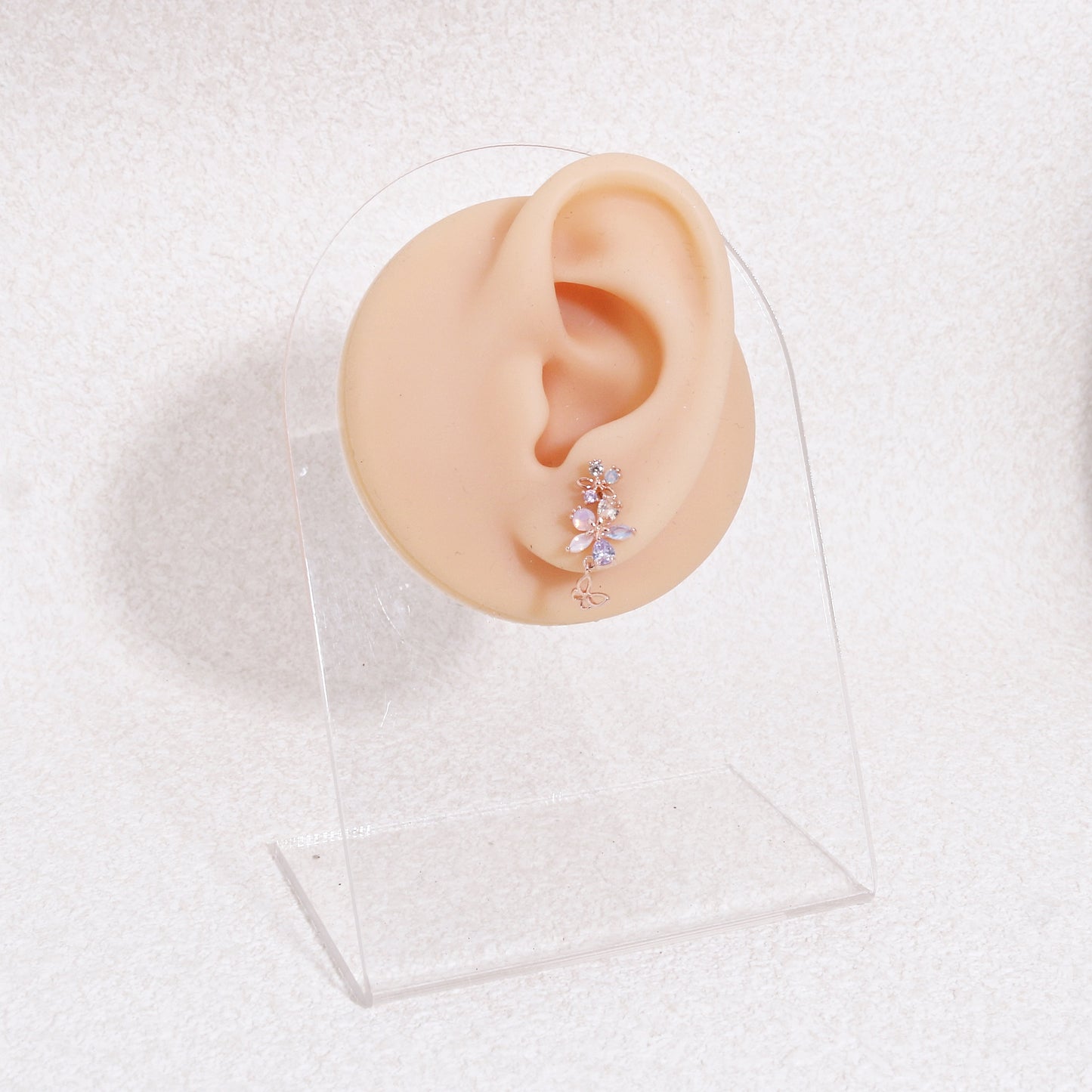 Rose Floral Bouquet Drop Dangle Earrings