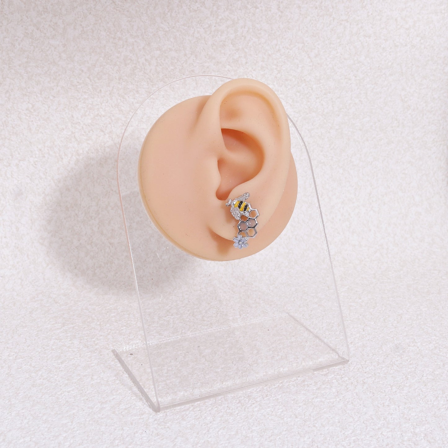 Paulina Honeycomb with Bee Drop Earrings