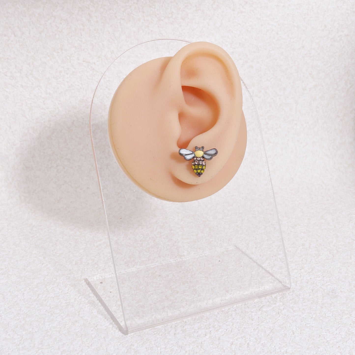 Hilaria Mini CZ Bumble Bee Stud Earrings