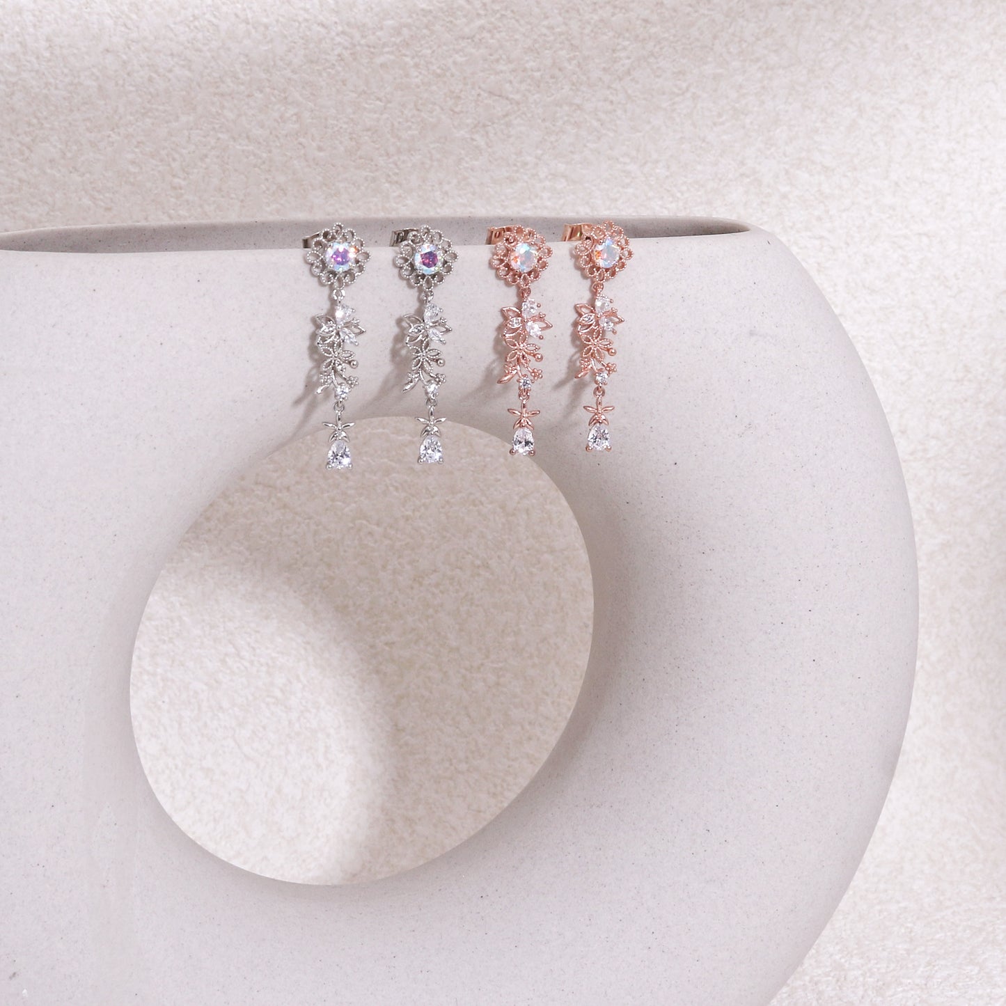 Haylee Vintage Filigree Drop Dangle Earrings