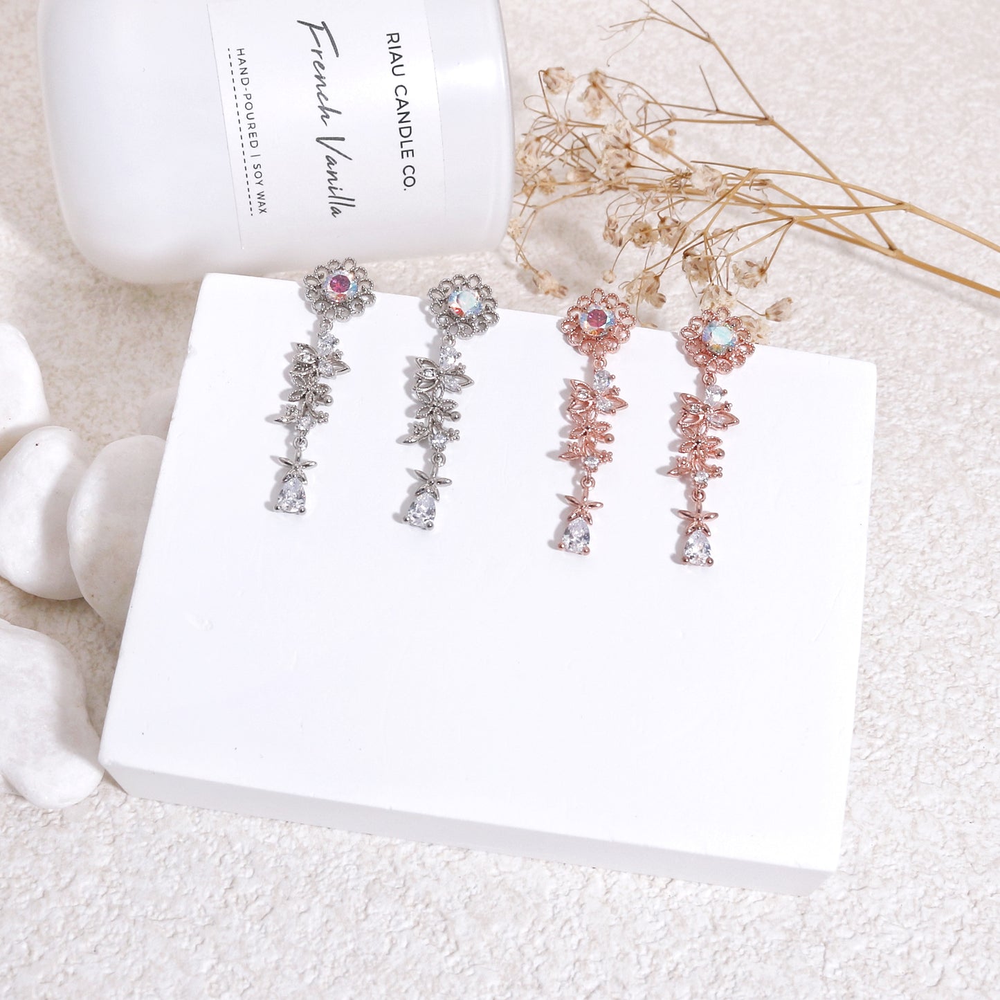 Haylee Vintage Filigree Drop Dangle Earrings