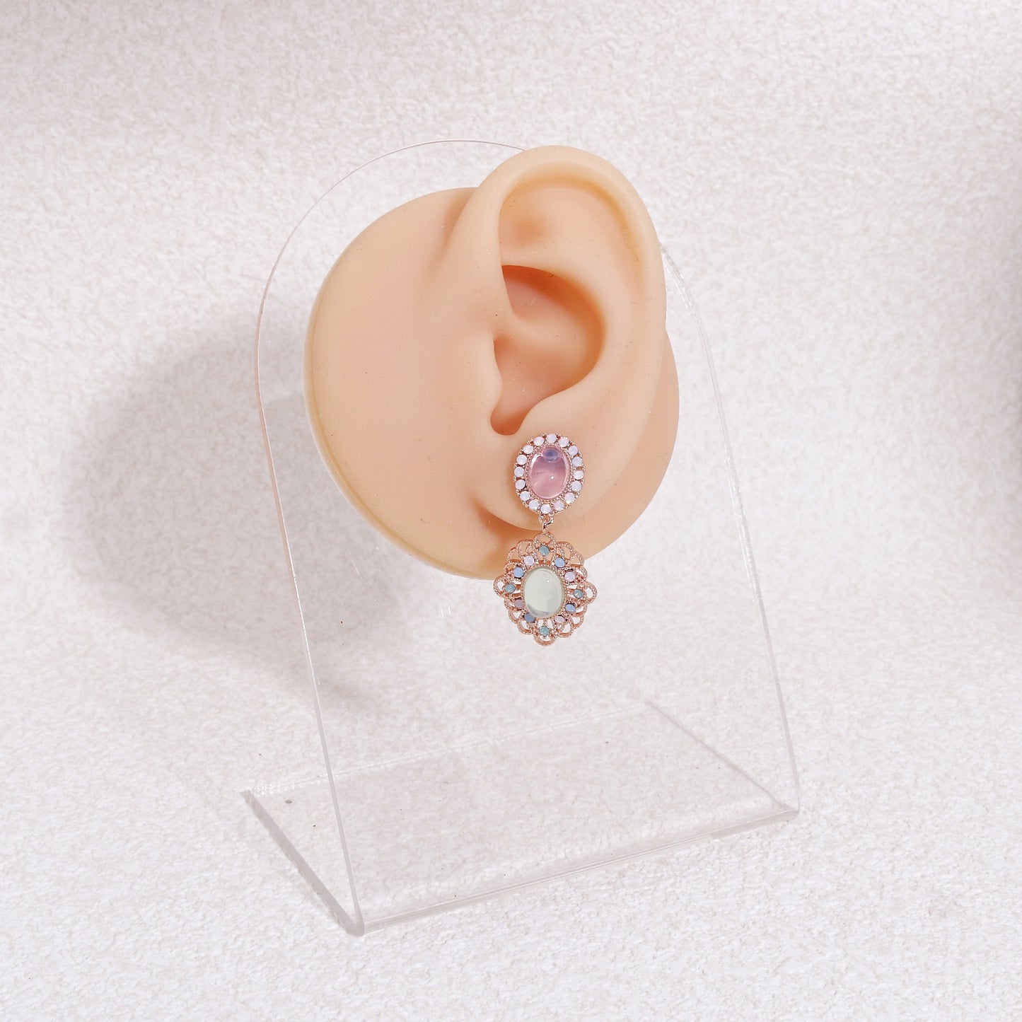 Jacqueline French Vintage Filigree Drop Earrings