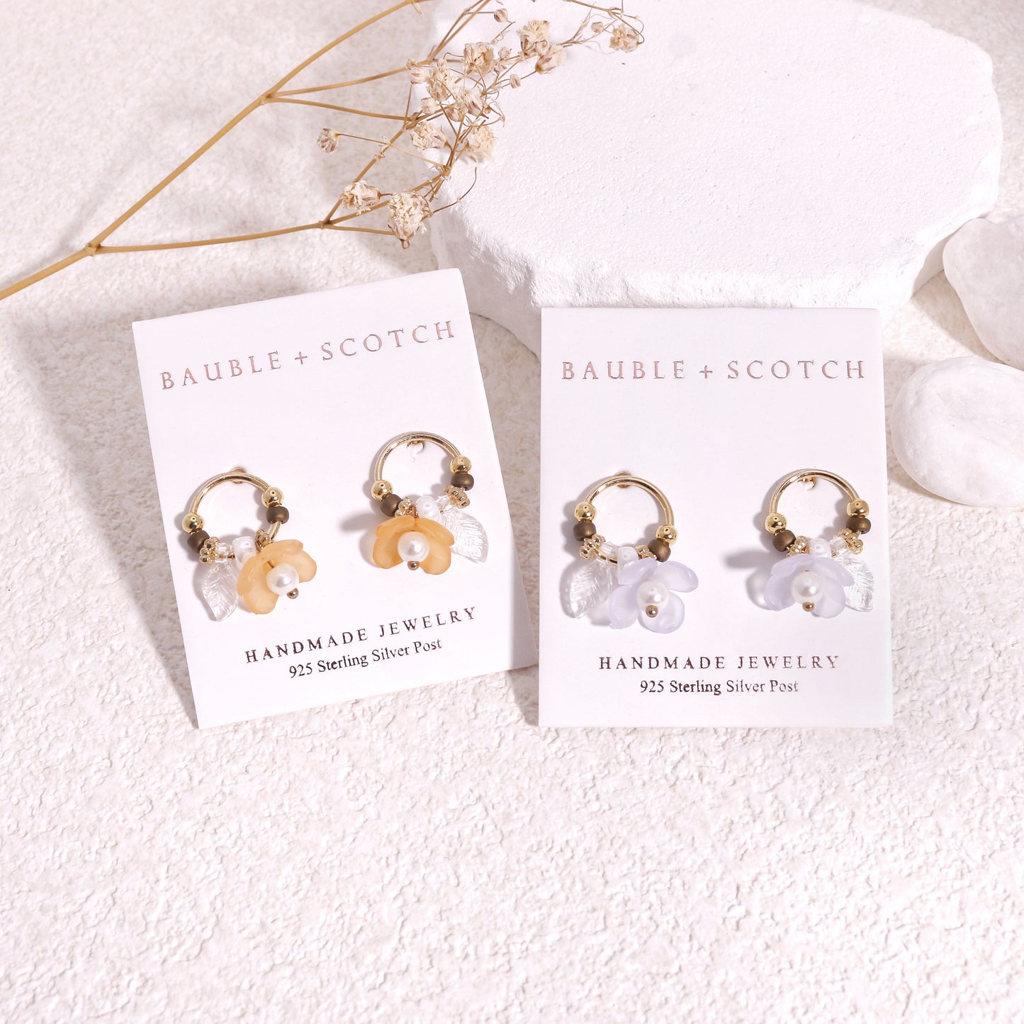Shia Boho-Chic Floral Drop Earrings