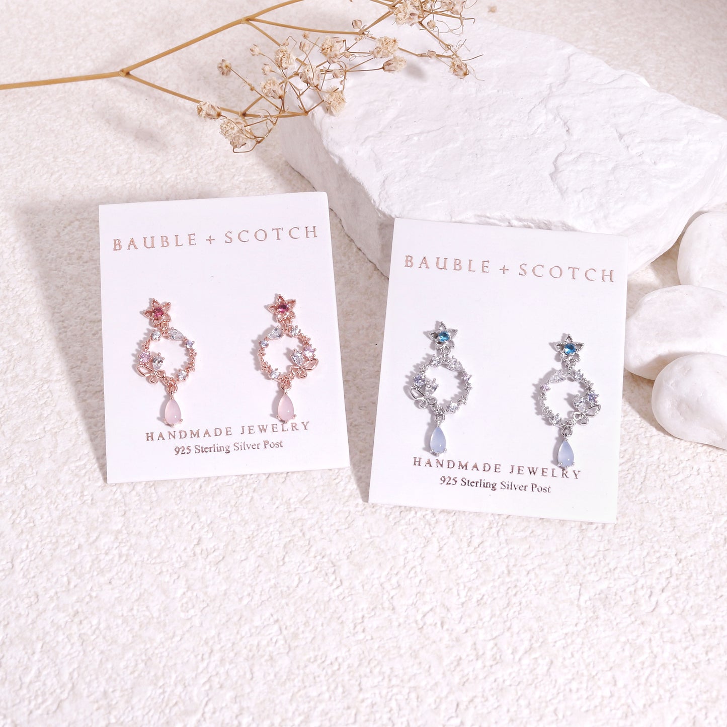 Jasmine Delicate Floral Crystal Earrings