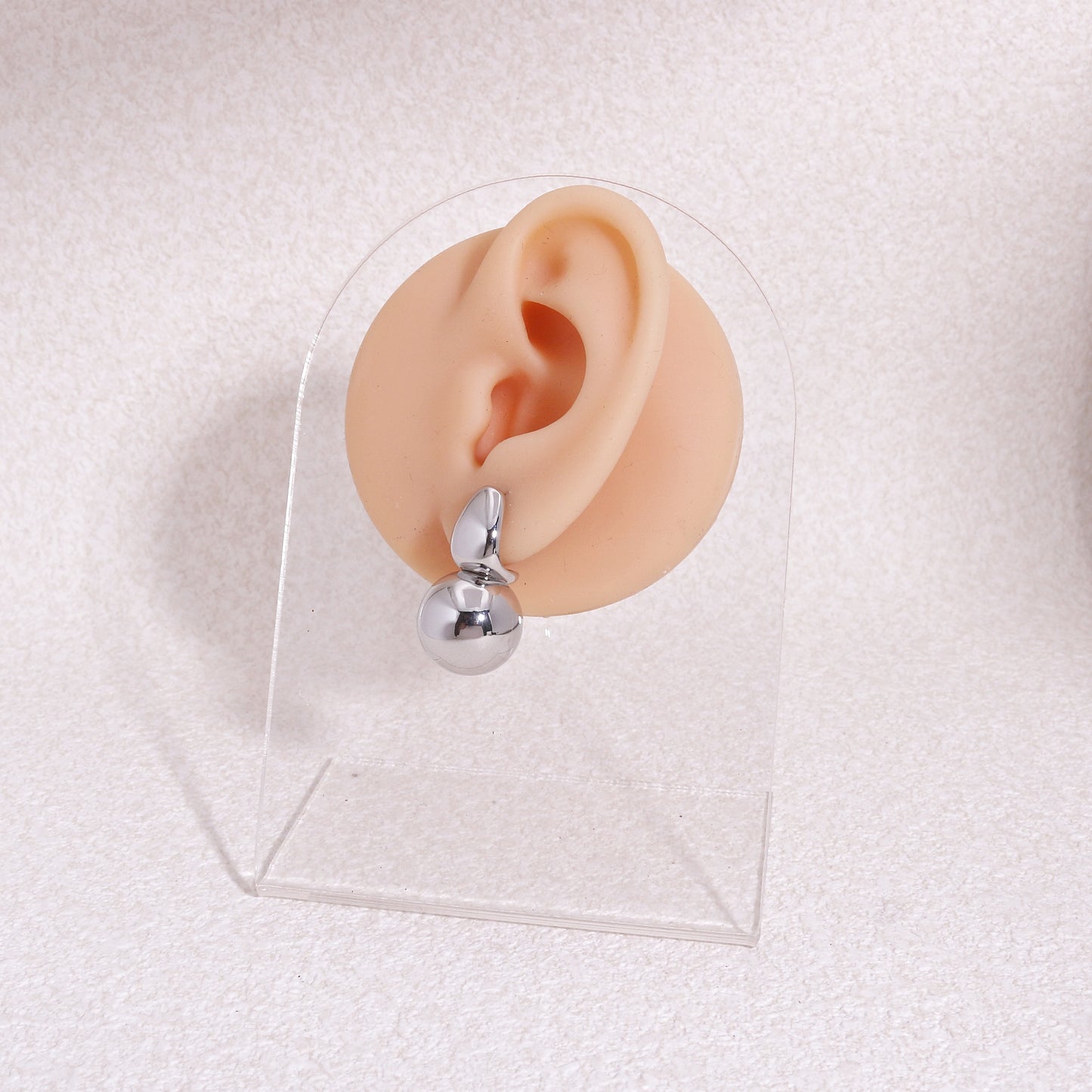 High Polish Spherical Ball Earrings