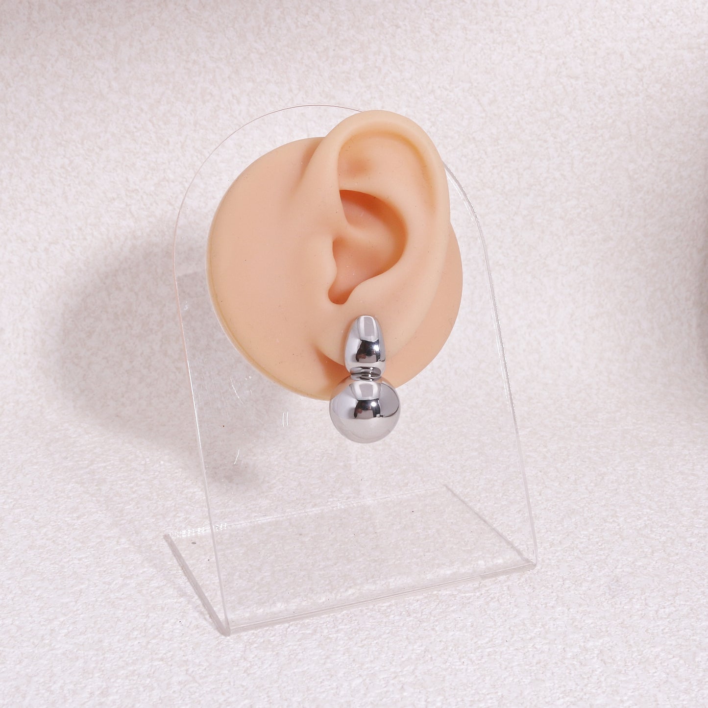 High Polish Spherical Ball Earrings