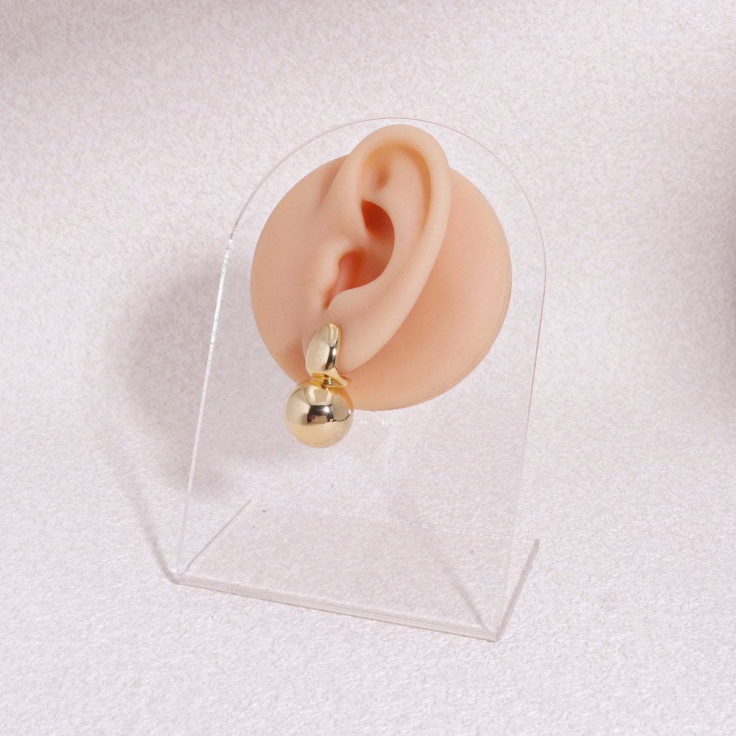 High Polish Spherical Ball Earrings