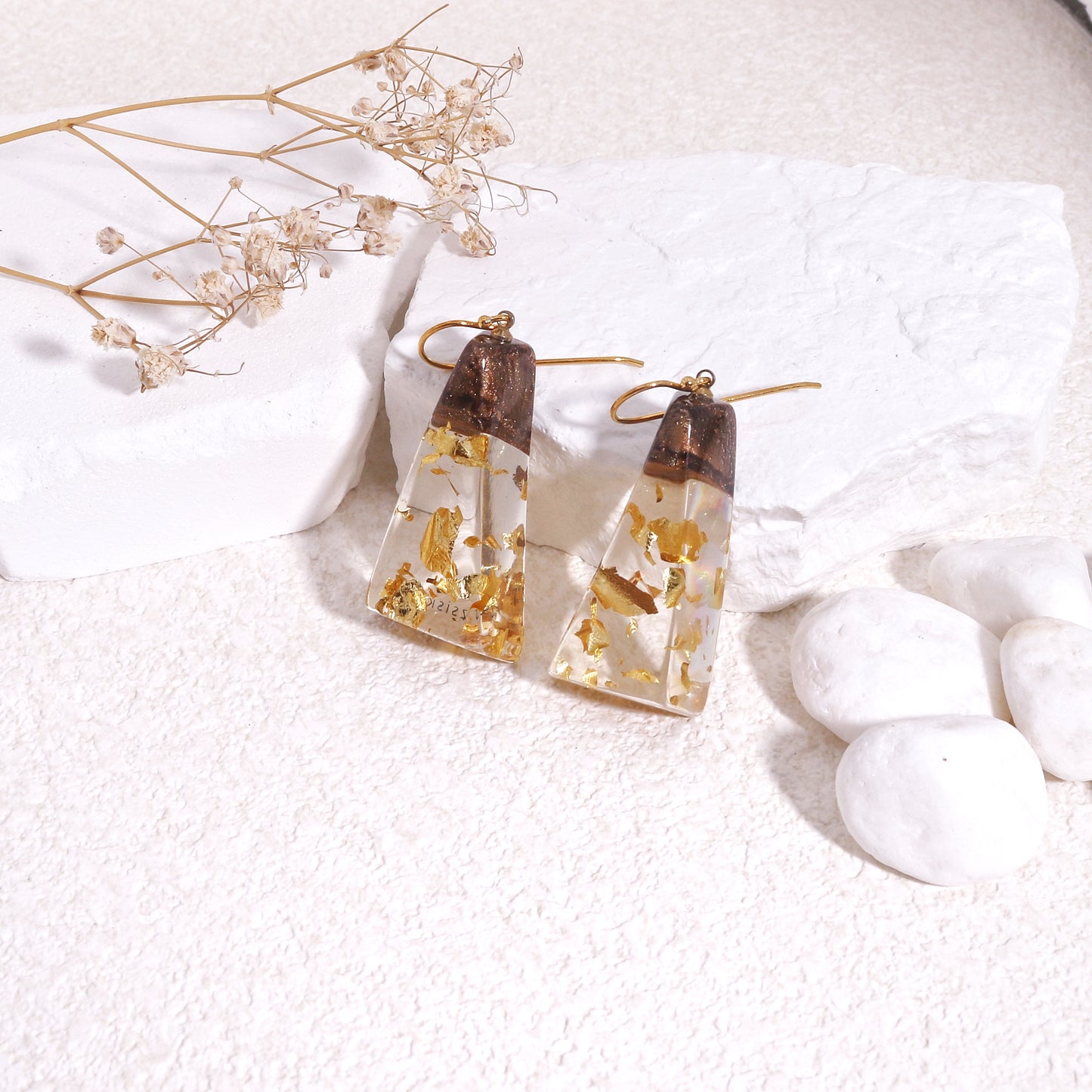 DHARA Glass Prism Drop Earrings