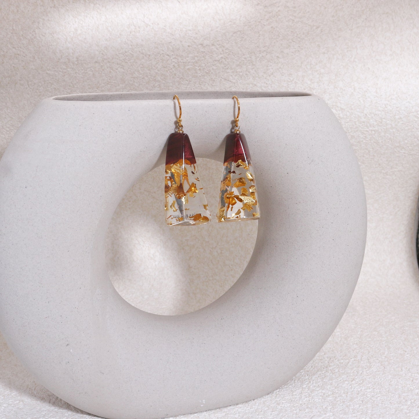 DHARA Glass Prism Drop Earrings