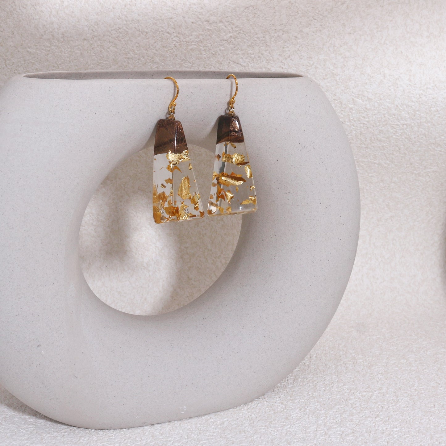 DHARA Glass Prism Drop Earrings