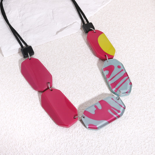 CENTURY Graffiti Art Deco Necklace