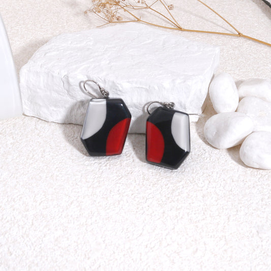 INDY Abstract Rectanglo Drop Earrings