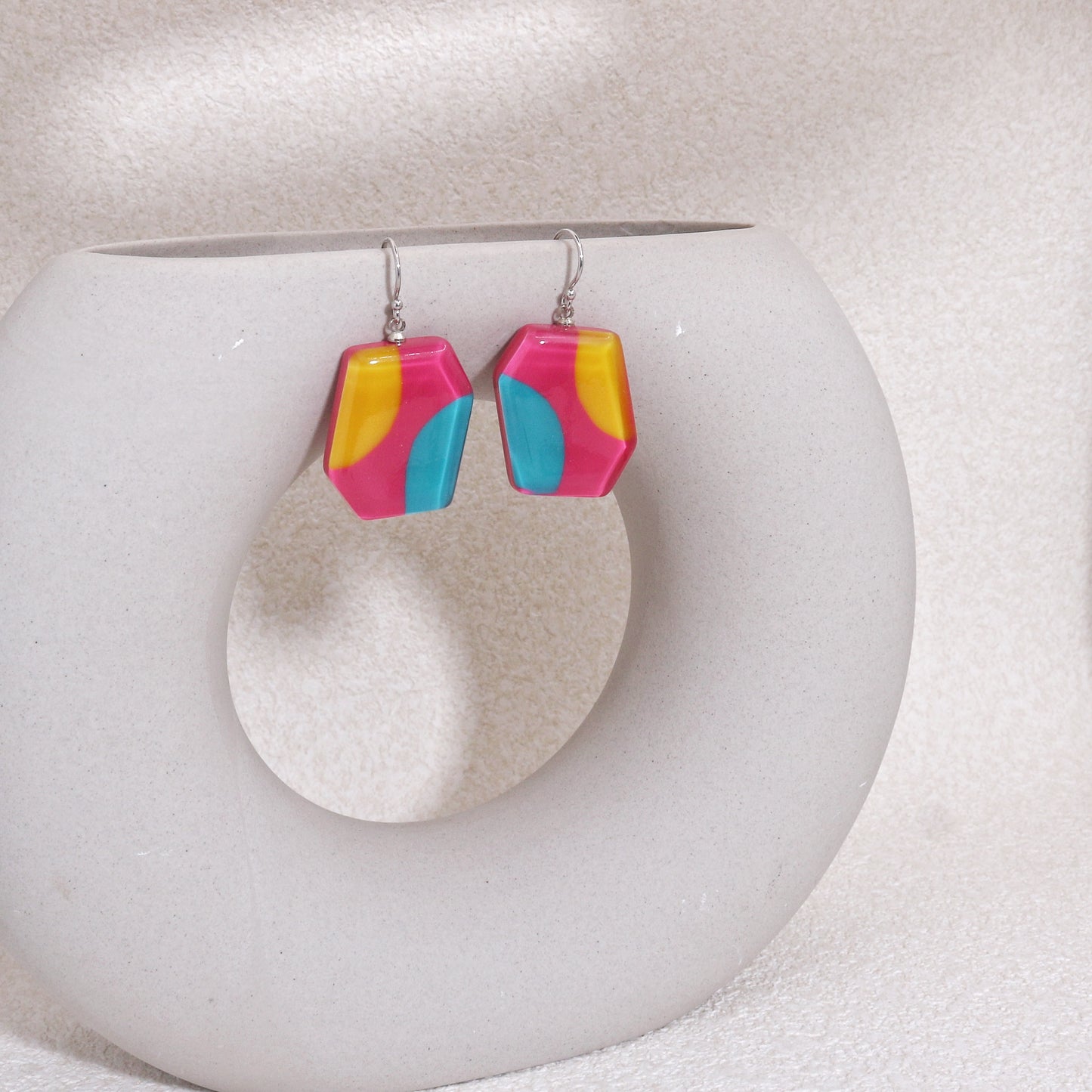 INDY Abstract Rectanglo Drop Earrings