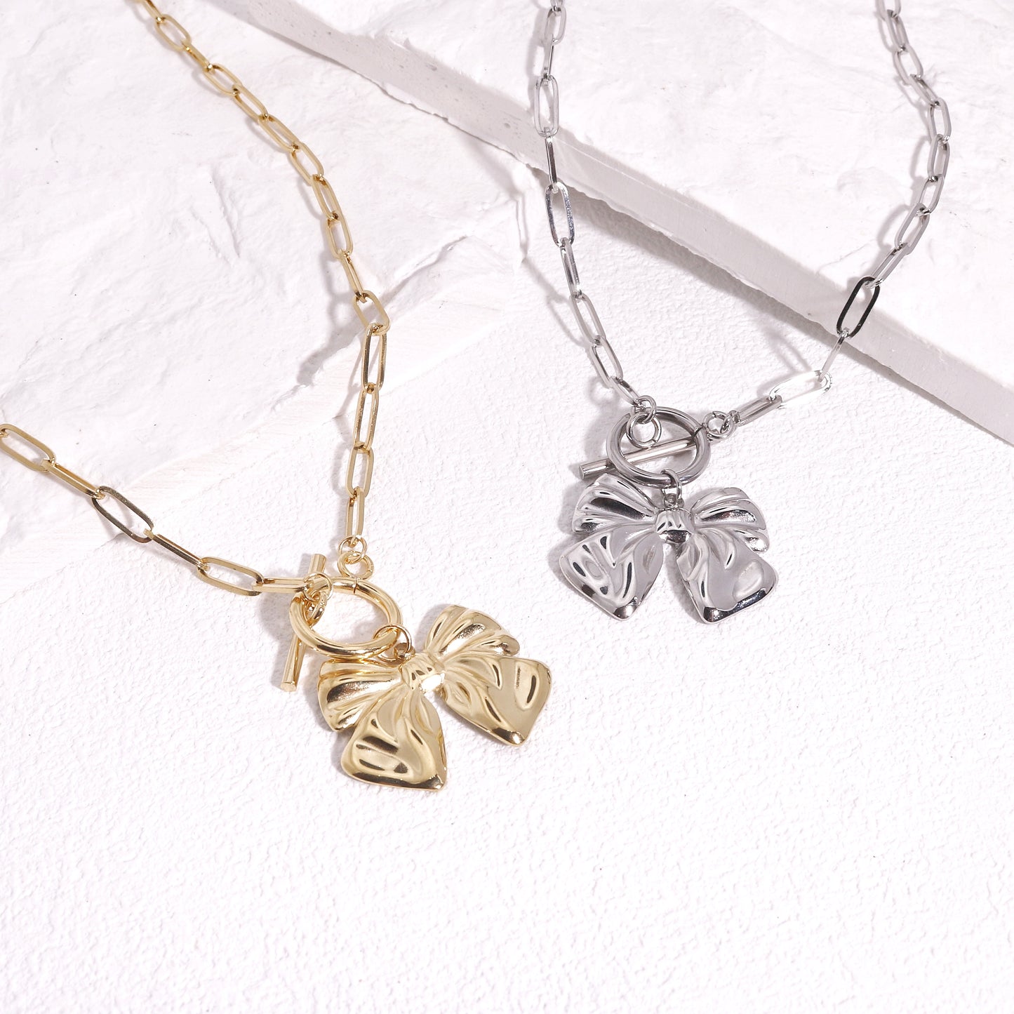 Rebecca Bow Tie Ribbon Necklace