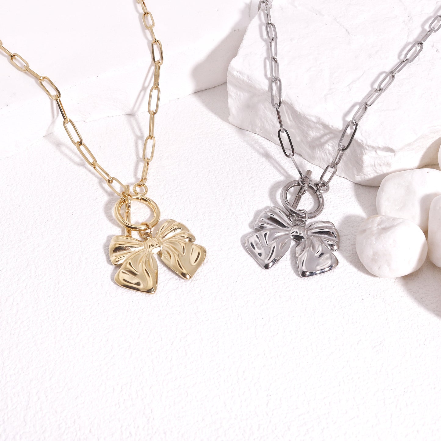 Rebecca Bow Tie Ribbon Necklace