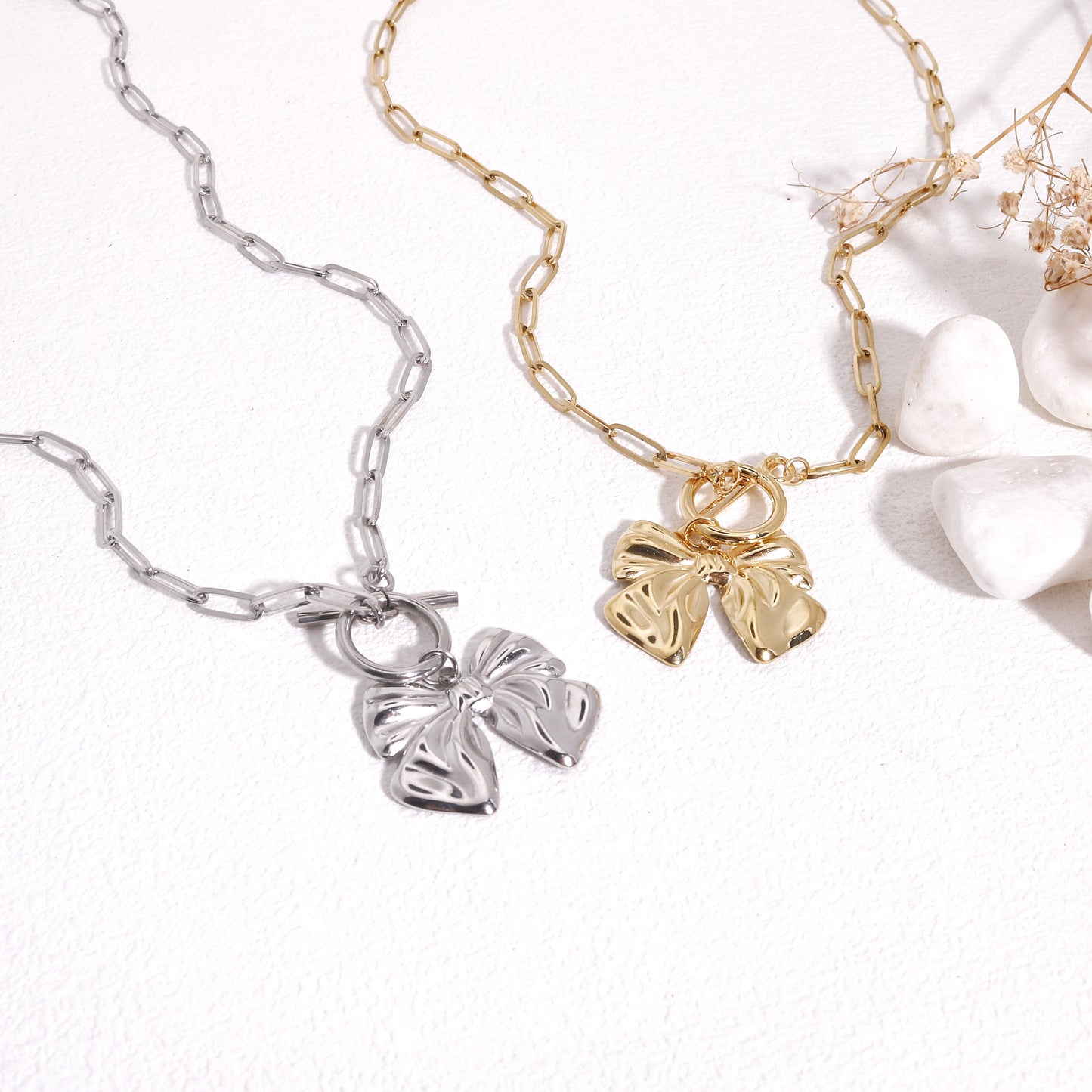 Rebecca Bow Tie Ribbon Necklace
