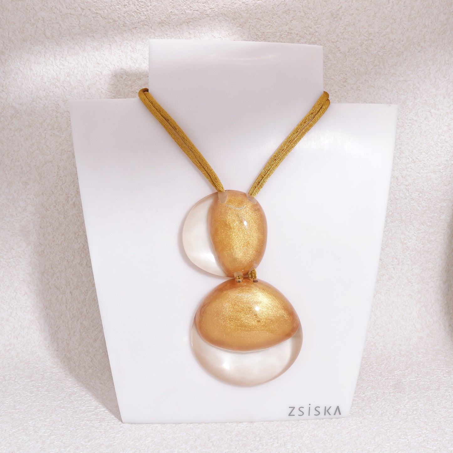 LUXUS Gold Glass-Bauble Pendant