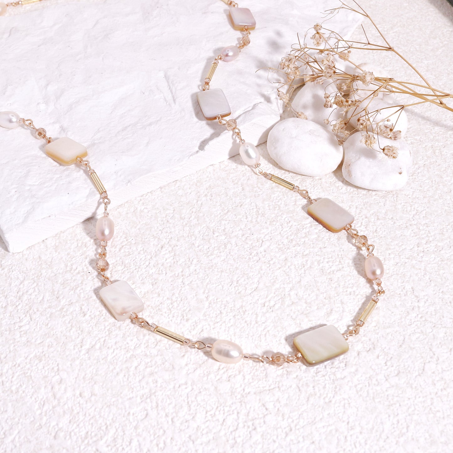 Victoria Luxury Mother of Pearl Handmade Necklace