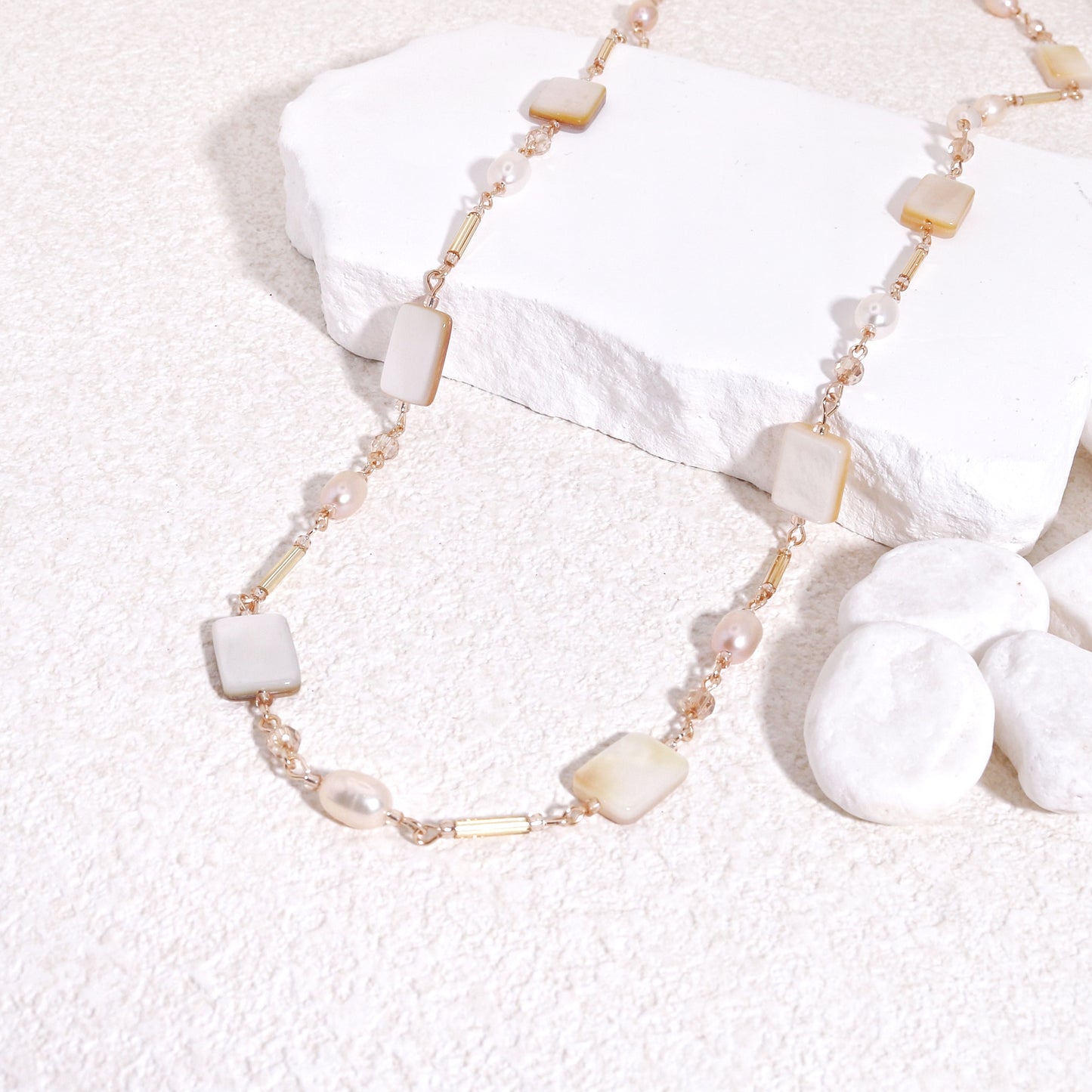 Victoria Luxury Mother of Pearl Handmade Necklace