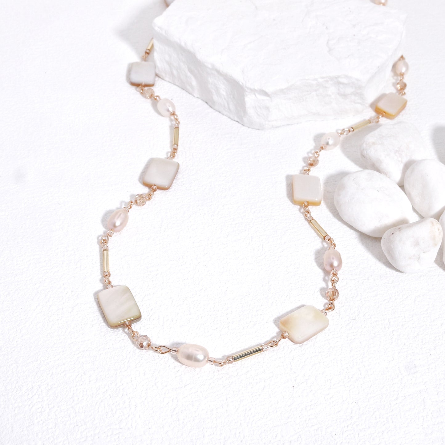 Victoria Luxury Mother of Pearl Handmade Necklace