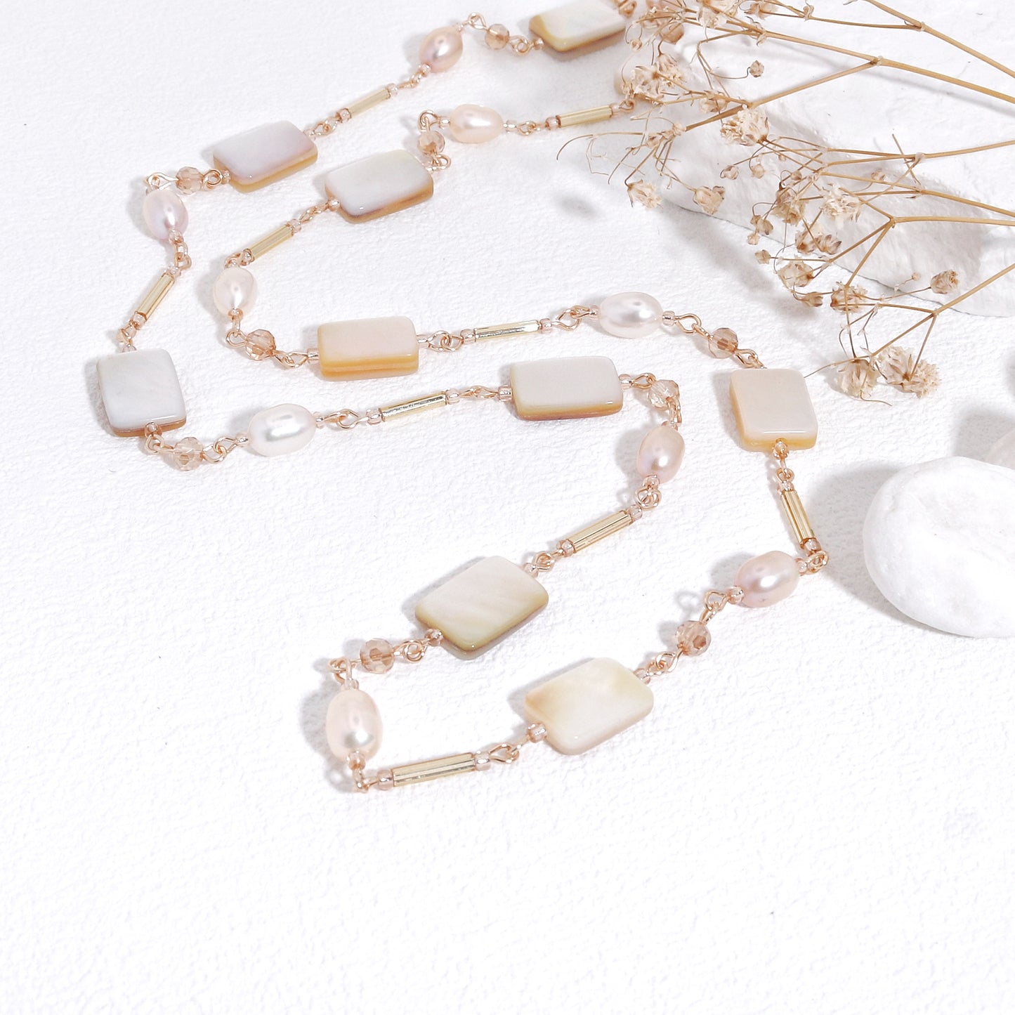 Victoria Luxury Mother of Pearl Handmade Necklace