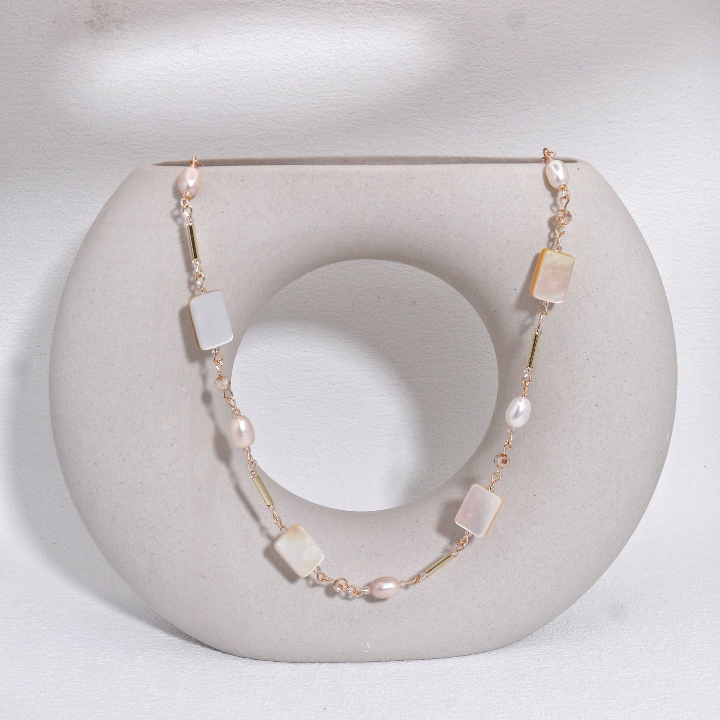 Victoria Luxury Mother of Pearl Handmade Necklace
