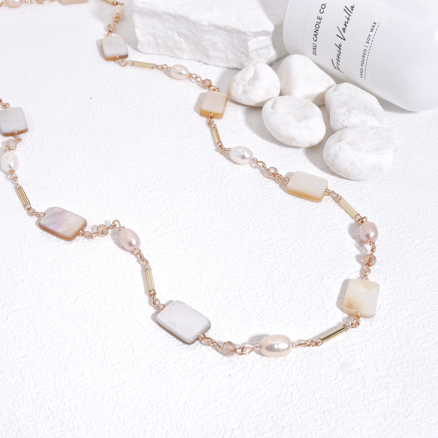 Victoria Luxury Mother of Pearl Handmade Necklace