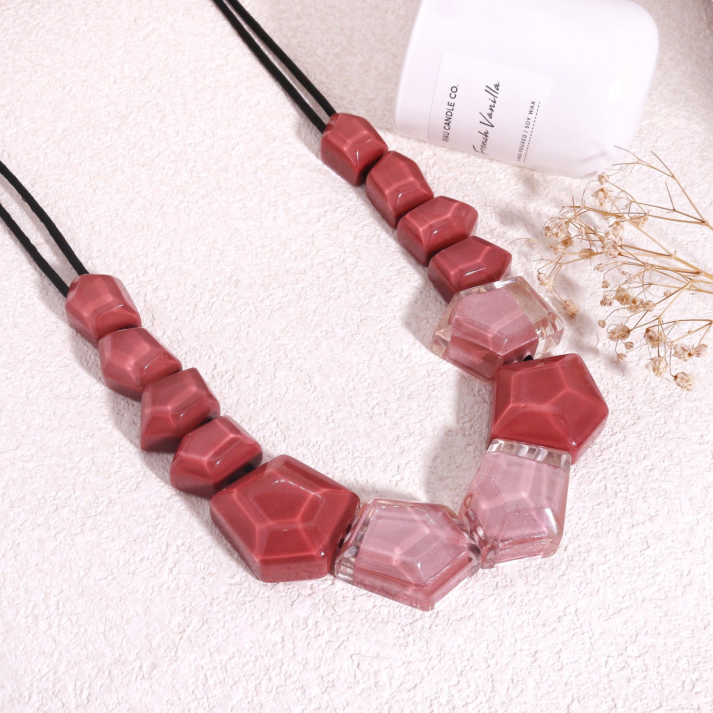 MYSTIQUE Estate Style Glass Necklace