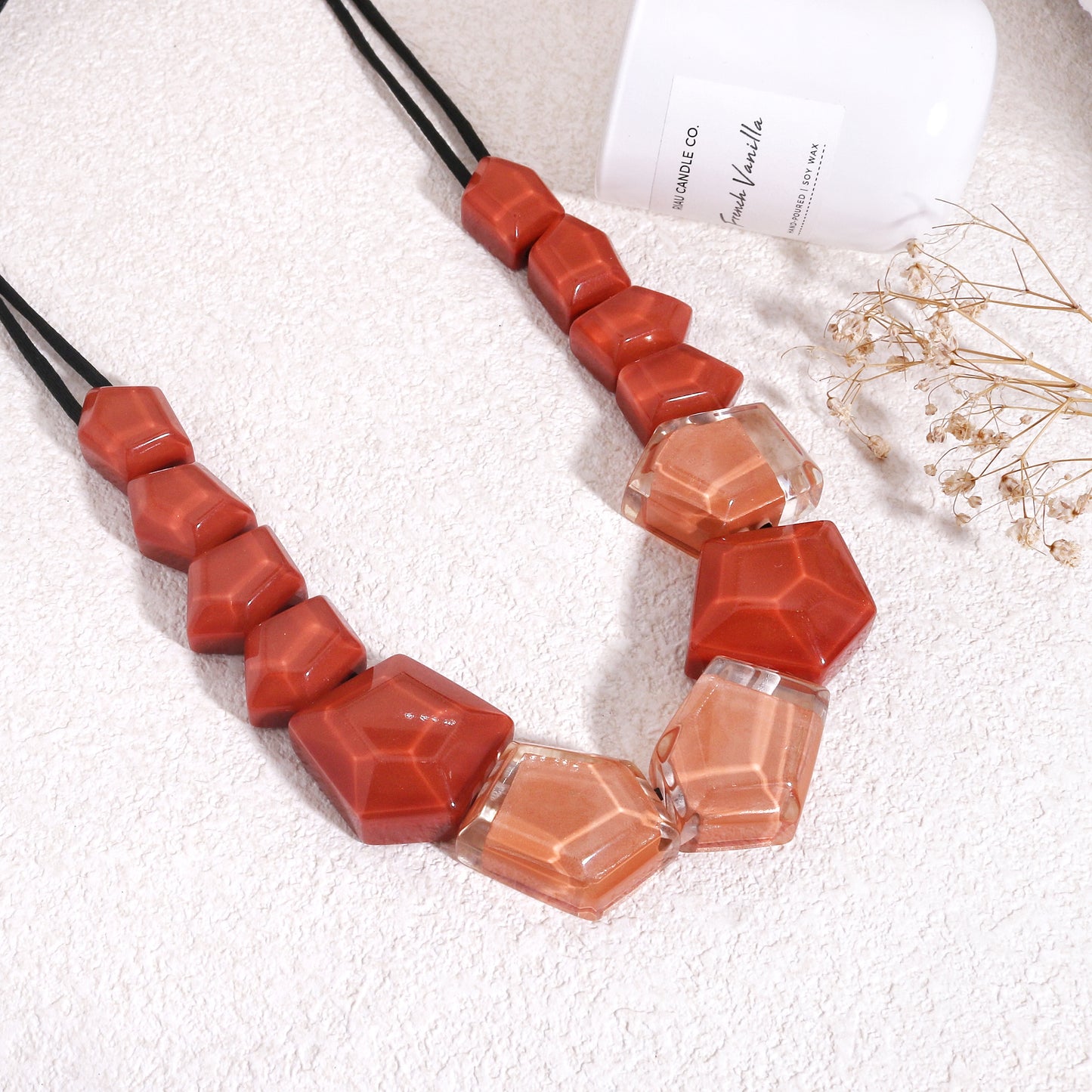 MYSTIQUE Estate Style Glass Necklace